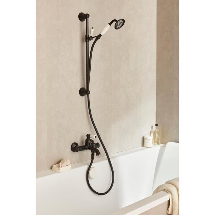 Mitigeur bain douche chromé - Fairfax - rétro - JACOB DELAFON