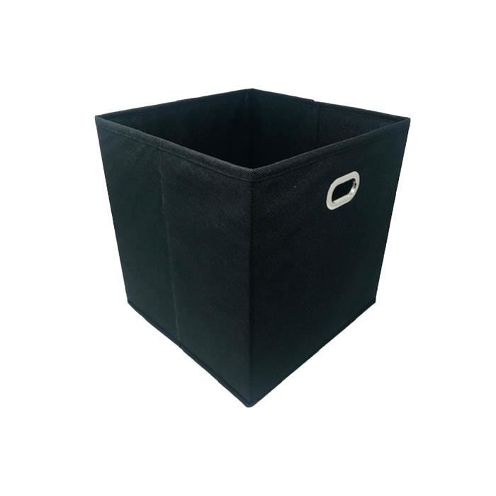 MODULOSTORAGE Boîte de rangement/tiroir pour meuble en tissu - 27x27x28 cm  - Noir - Zoma