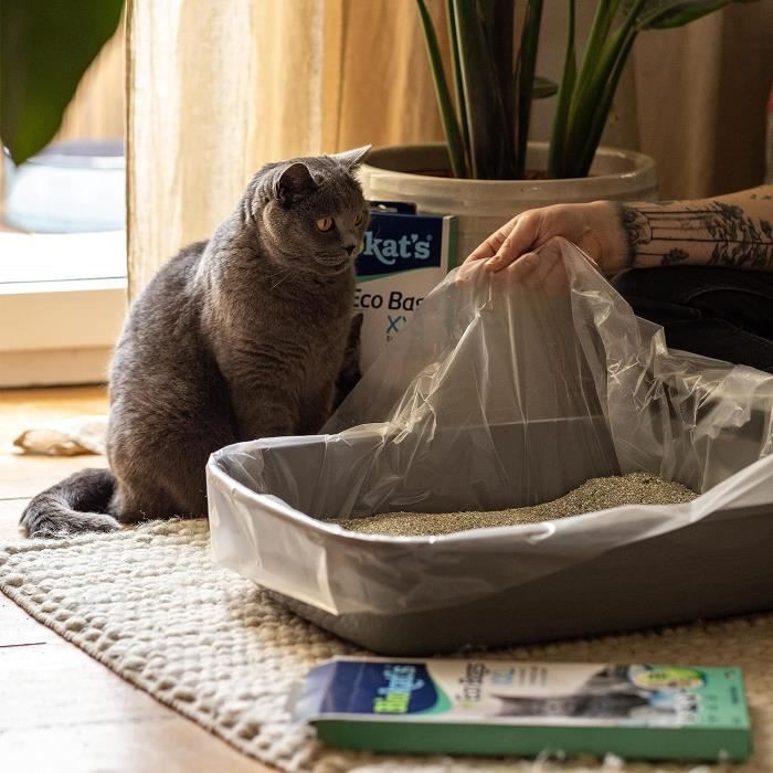 Biokat's sac en polyéthylène XXL - Sachet à mettre dans les toilettes du  chat pour un changement hygiénique de litière -[S703] - Cdiscount Animalerie