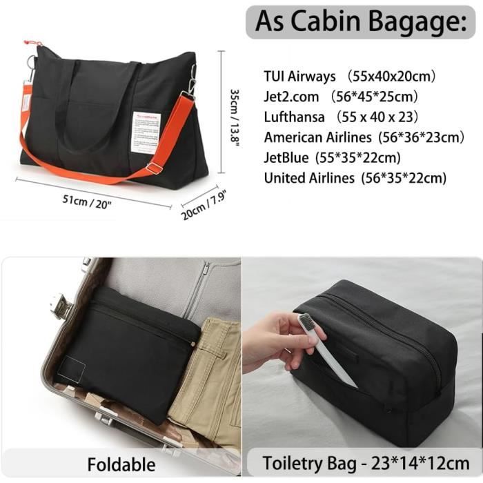 Sac De Sport 20 L / 40 L Grande Capacité – Gym, Fitness, Piscine