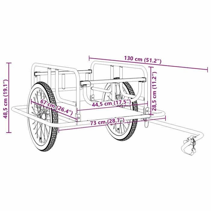 Vidaxl remorque de vélo/poussette 2 en 1 pour chien bleu gris 14,05 kg - Remorque de vélo