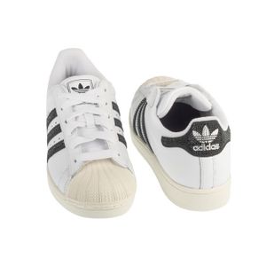 Adidas Originals baskets Superstar blanc rouge femme - Cdiscount