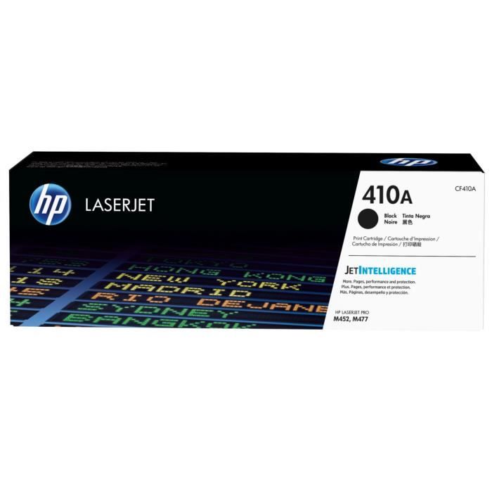 HP 410A toner LaserJet noir authentique (CF410A) pour HP Color LaserJet Pro M452/M477