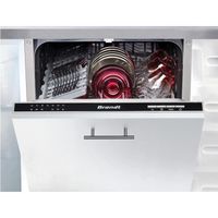 Lave-vaisselle encastrable BRANDT VS1010J - Moteur standard - 10 couverts - L45cm - 47dB - Noir