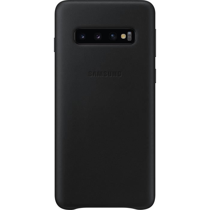 Samsung Coque en cuir S10 - Noir