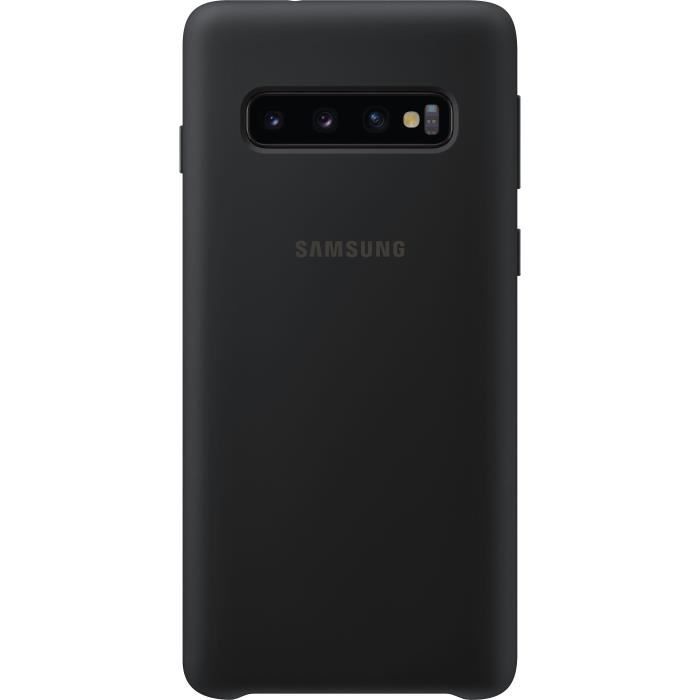 Samsung Coque Silicone S10 ultra fine - Noir
