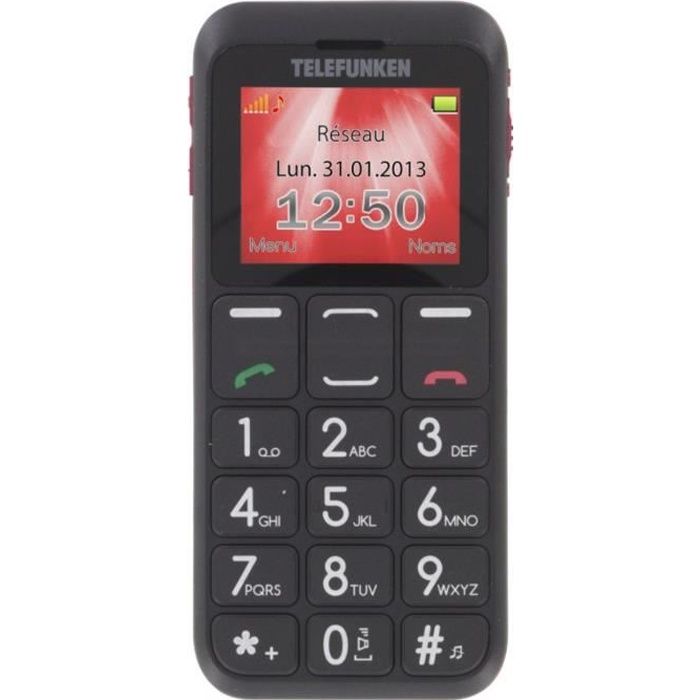 TELEFUNKEN TM 110 Big Button Black