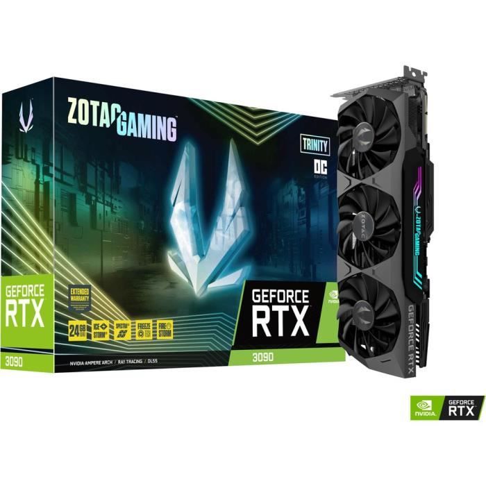 ZOTAC - Carte Graphique GAMING GeForce RTX 3090 TRINITY OC
