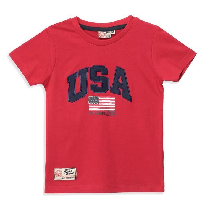 CAMPS - T-shirt manches courtes - Garçon - Rouge