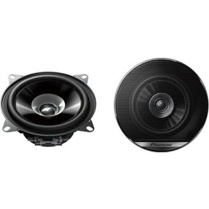 Haut-Parleurs Voiture Caliber 10 Cm - 2 Enceintes Coaxiales 3 Voies 80W - Tweeters 30mm - Noir