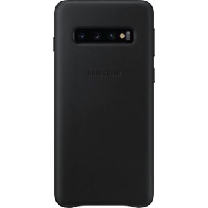 COQUE - BUMPER Samsung Coque en cuir S10 - Noir