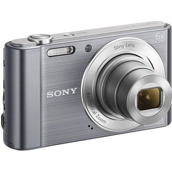 Appareil photo numérique compact SONY DSC-W810 - CCD 20 MP Zoom 6x - Gris