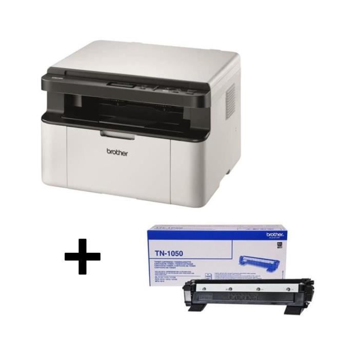 Pack Brother Imprimante Dcp 1610w Laser Multifonction M Cartouche Toner Tn 1050 Laser Noir X1 Prix Pas Cher Cdiscount