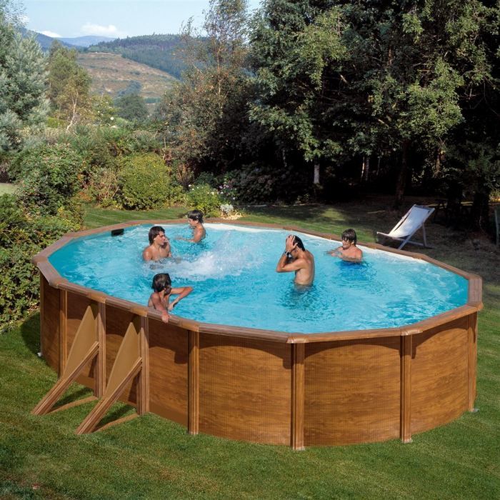 Bâche d'hivernage ovale pour piscine bois - Gre