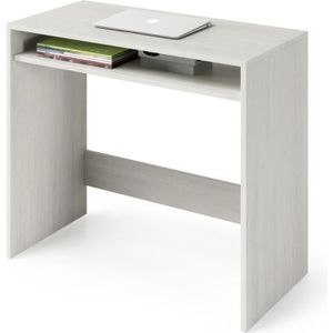 BUREAU  Bureau finition blanc Artik, étagère/niche fiche s