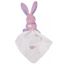 Babynat Doudou Lapin orange mouchoir blanc Coll Flashy Peluche bébé fille garçon