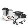 MOULINEX Robot cuiseur avec balance cuisine, 1400 W, 3.6 L, 32 fonctions, 10 programmes, Ecran numérique, Click & Cook HF506110-0