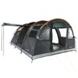 Tente familiale de camping tunnel - Skandika Gotland 5 - 5 personnes - 505 x 370 cm - Tapis de sol cousu - 5000 mm - Moustiquaires-0