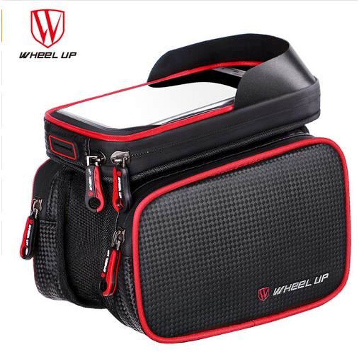 Sacoches De Velo Impermeable Sacoche De Cadre Red Sac De Guidon Etanche Sacoche De Velo Avant Top Tube Cadre Double Poche Prix Pas Cher Cdiscount