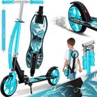 KESSER® Trottinette enfant et adulte jusqu'à 100kg | Trottinette Pliable Adolescents ABEC-9 | 205mm XXL Roues Turquoise