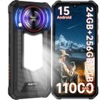 OUKITEL WP53 Pro Telephone Portable Incassable Android 15 - 24Go+256Go/1To 11000mAh 6.52" - 128dB Haut-Parleur - Lampe Camping -