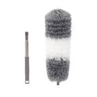 AIEVIS Plumeau Poussière en Télescopique Longueur de 60cm à 140cm Lavable Gris et Blanc