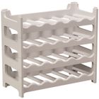 Casier à bouteilles modulable ARTECSIS 24 Bouteilles – Cave à vin en plastique, 60x28x54 cm (LxlxH), Gris Granite - Range bouteille