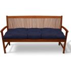BEAUTISSU HOME STYLE Beautissu Coussin banc Flair BK - Coussin exterieur jardin, terrasse, balcon - 150x50cm Bleu foncé