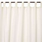 THEDECOFACTORY Rideau en polycoton à pattes écru 140x250
