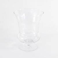 Photophore - Vase sur pied CARA en verre transparent, 29,5 cm, Ø 23 cm - Vase en verre - Verre à bougie - INNA Glas
