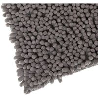 Tapis de Bain Doux Grande Taille (80x50 cm) - Chenille microfibre à poils longs Antiderapant - Tapis Salle de bain Toilettes