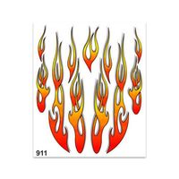 Autocollant Sticker Flammes Tribales, 20 x 24 cm