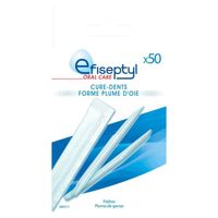 Cure-Dents En Forme Plume D'Oie - Efiseptyl - Emballage Individuel - x50