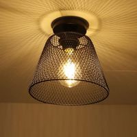 Plafonnier- lustre rétro lampe de couloir Lumières de la chambre -Noir