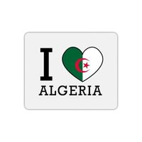 Tapis de souris rectangle i love drapeau algérie