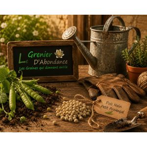 Petits Pois Nains Lincoln - Sachet De 250g - Variété Résistante Et Productive