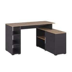 Bureau VICCO Ruben - Blanc mat - 140 x 65 cm - Design moderne avec