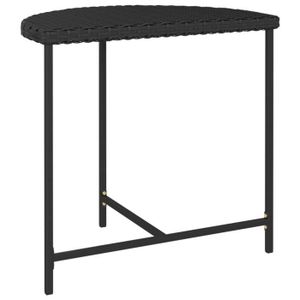 TABLE DE JARDIN  Akozon Table de jardin Noir 80x50x75 cm Résine tre