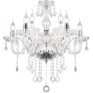 Cristal lampe classique lustre plafonnier chandelier suspension pour 4-5 E14 led