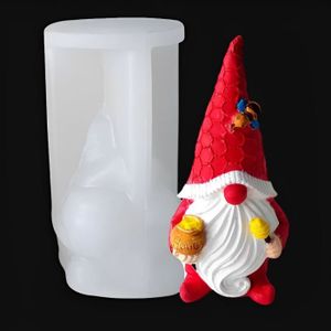 MOULE À BOUGIE Moule Resine Gnome, Moulle Silicone Epoxy 3D Moule