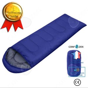 Sac De Couchage Rectangulaire 4 Saisons - Longueur 220 Cm, Largeur 85 Cm, Synthétique | Pour Camping Adulte/enfant