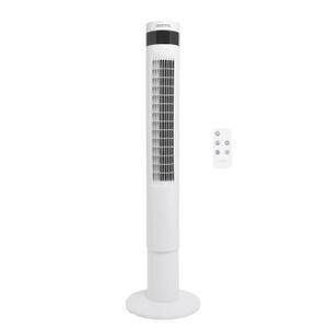 VENTILATEUR Ventilateur colonne OCEANIC - 50W - Hauteur 110 cm - Oscillation automatique - Télécommande - Minuterie - Blanc