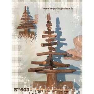 Sapin De Noel En Bois Flotte Achat Vente Pas Cher
