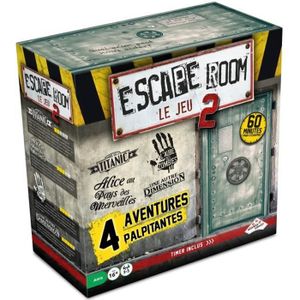 JEU SOCIÉTÉ - PLATEAU Escape Games 2 - Coffret 4 jeux 