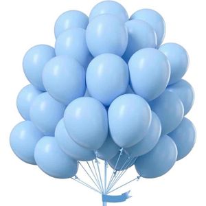 50pcs Ballons Bleu Et Blanc, 12 Pouces Bleu Royal Confettis Latex Ballon  Bleu Clair Bébé Bleu Blanc Ballon de Fête Pour Bleu Thème Garçon Baby  Shower Hommes B