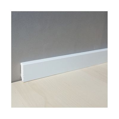 Plinthe En Placage Bois Véritable 16x40x2500 Mm - Blanc Moderne, Fabrication Allemande PROVISTON