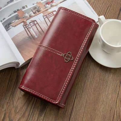 RNIEGA Portefeuille Large Femme - Portefeuille Cuir PU Triple Grand Format