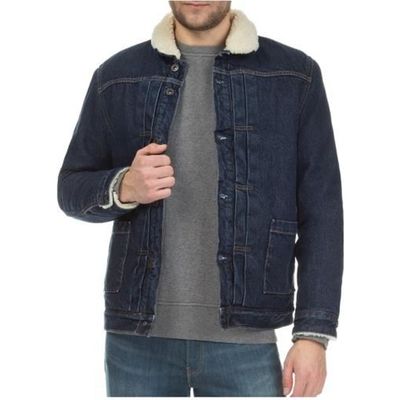 Veste Levis en jeans fourree Made Crafted. 34470 0002. Bleu Cdiscount Pret a Porter