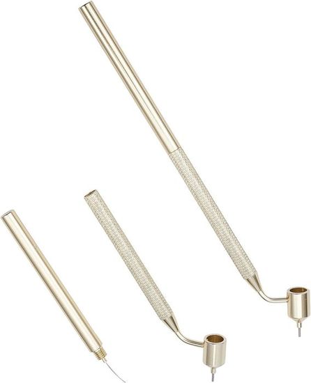 Stylo Applicateur De Peinture Fine Ligne - Pointe Inclinée Laiton 0.5mm - Pour Retouche Précise Et Art