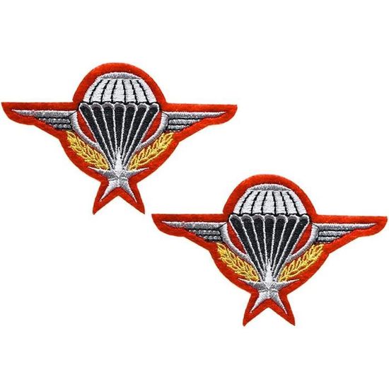 Patch Thermocollant Brodé Béret Rouge Parachutiste, 9 Cm - Occasion
